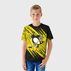 Футболка детская Pittsburgh Penguins Sport, цвет: 3D-принт — фото 2