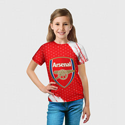 Футболка детская ARSENAL Арсенал, цвет: 3D-принт — фото 2
