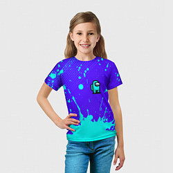 Футболка детская AMONG US АМОНГ АС, цвет: 3D-принт — фото 2
