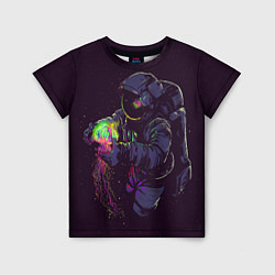 Футболка детская Медуза и космонавт, цвет: 3D-принт