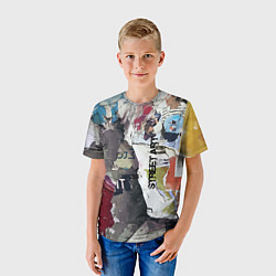 Футболка детская Street art, цвет: 3D-принт — фото 2