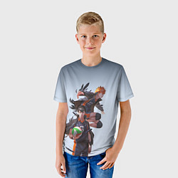 Футболка детская Хината и Тобио, цвет: 3D-принт — фото 2