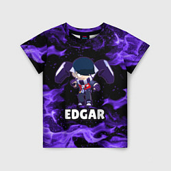 Футболка детская BRAWL STARS EDGAR, цвет: 3D-принт