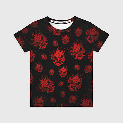 Футболка детская Samurai pattern - красный, цвет: 3D-принт