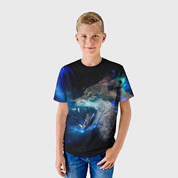 Футболка детская Волчара Юморит, цвет: 3D-принт — фото 2
