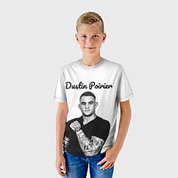Футболка детская Dustin Poirier, цвет: 3D-принт — фото 2