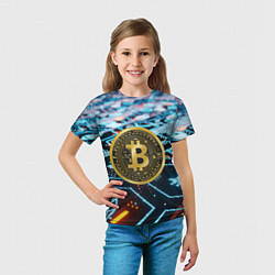 Футболка детская БИТКОИН BITCOIN, цвет: 3D-принт — фото 2