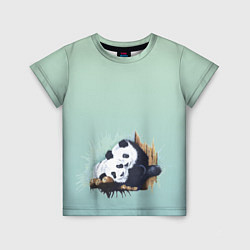 Детская футболка Акварельные панды