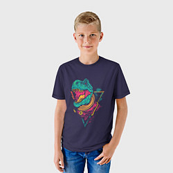 Футболка детская Динозавр Рэкс Тирэкс, цвет: 3D-принт — фото 2