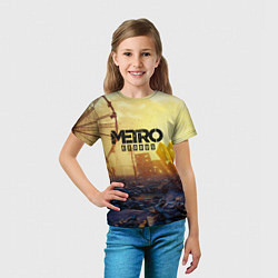 Футболка детская Metro Exodus, цвет: 3D-принт — фото 2