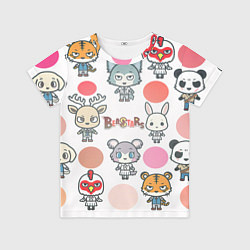 Футболка детская BEASTARS CHIBI, цвет: 3D-принт