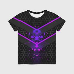 Футболка детская Ултрофиолеовый угол 3D, цвет: 3D-принт