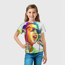 Футболка детская Слушаем Музыку, цвет: 3D-принт — фото 2