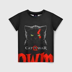 Футболка детская Cat of war, цвет: 3D-принт