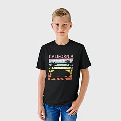 Футболка детская California гризли на закате, цвет: 3D-принт — фото 2