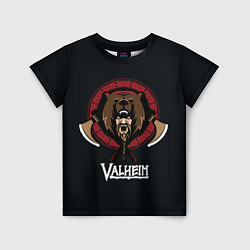 Футболка детская Valheim Viking Bear, цвет: 3D-принт