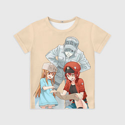 Футболка детская Клетки за работой, цвет: 3D-принт