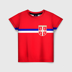 Футболка детская Сборная Сербии, цвет: 3D-принт