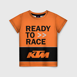Футболка детская KTM READY TO RACE Z, цвет: 3D-принт