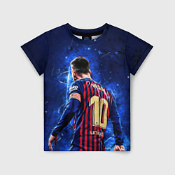 Футболка детская Leo Messi Лео Месси 10, цвет: 3D-принт