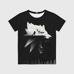 Футболка детская Геральт на охоте, цвет: 3D-принт