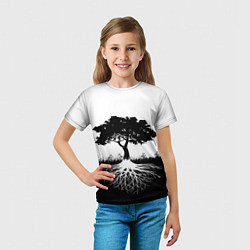 Футболка детская ДЕРЕВО ИНЬ-ЯНЬ, цвет: 3D-принт — фото 2