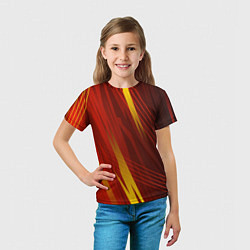 Футболка детская Red sport style, цвет: 3D-принт — фото 2