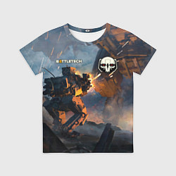 Футболка детская Battletech warrior, цвет: 3D-принт