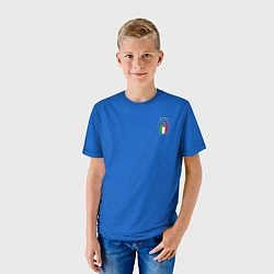 Футболка детская Форма сборной Италии, цвет: 3D-принт — фото 2