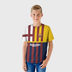 Футболка детская BARCELONA FC БАРСЕЛОНА ФК BARCA, цвет: 3D-принт — фото 2