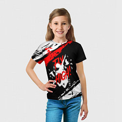Футболка детская FLY HIGH! Haikyu!!, цвет: 3D-принт — фото 2