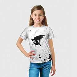 Футболка детская Лозунг Карасуно ворон Haikyu!!, цвет: 3D-принт — фото 2