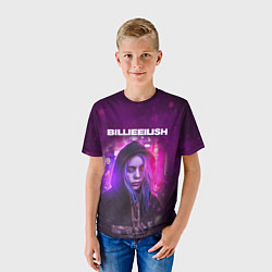 Футболка детская BILLIE EILISH GLITCH Z, цвет: 3D-принт — фото 2