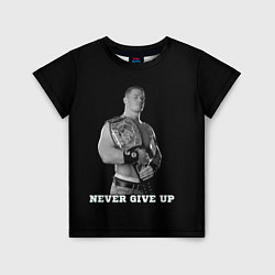 Футболка детская Never give up, цвет: 3D-принт