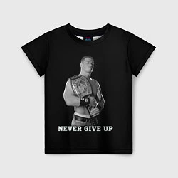 Футболка детская Never give up, цвет: 3D-принт