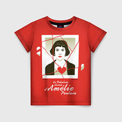 Футболка детская Amelie, цвет: 3D-принт