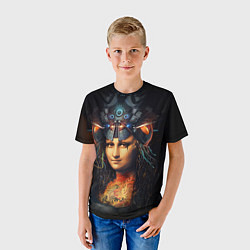 Футболка детская Джоконда, цвет: 3D-принт — фото 2