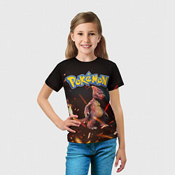 Футболка детская Charizard Pokemon Z, цвет: 3D-принт — фото 2