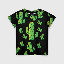 Футболка детская Cactus Time - Веселые кактусы, цвет: 3D-принт