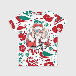 Футболка детская Merry Christmas3D, цвет: 3D-принт