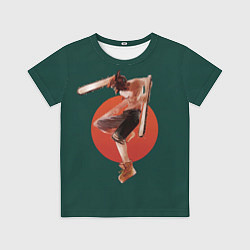 Футболка детская Дэндзи в прыжке, цвет: 3D-принт