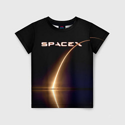 Футболка детская Space X, цвет: 3D-принт
