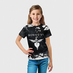 Футболка детская BON JOVI БОН ДЖОВИ, цвет: 3D-принт — фото 2