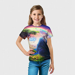 Футболка детская Ори и Блуждающие огоньки Ori, цвет: 3D-принт — фото 2