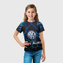 Футболка детская Volkswagen слоган Das Auto, цвет: 3D-принт — фото 2