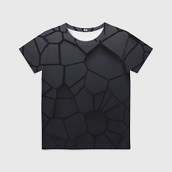 Футболка детская Карбоновые 3D плиты 3Д плиты геометрия, цвет: 3D-принт