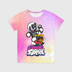 Футболка детская Skid and Pump Friday Night Funkin, цвет: 3D-принт
