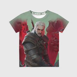 Футболка детская ВЕДЬМАК THE WITCHER ГЕРАЛЬТ С МЕЧОМ, цвет: 3D-принт