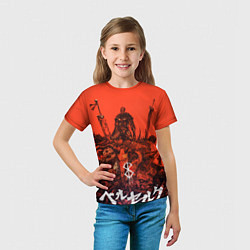 Футболка детская Гатц Берсерк на телах своих врагов клеймо, цвет: 3D-принт — фото 2