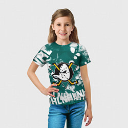 Футболка детская Анахайм Дакс Anaheim Ducks, цвет: 3D-принт — фото 2
